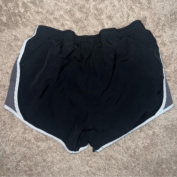 Nike Dri Fit Running Shorts Black Gray White Elastic Drawstring Waist Size XS - Picture 5 of 8